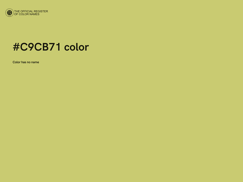 #C9CB71 color image