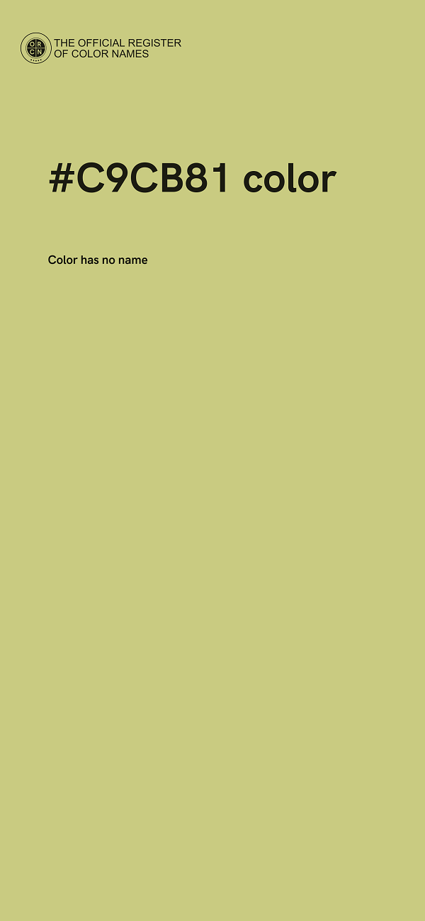 #C9CB81 color image