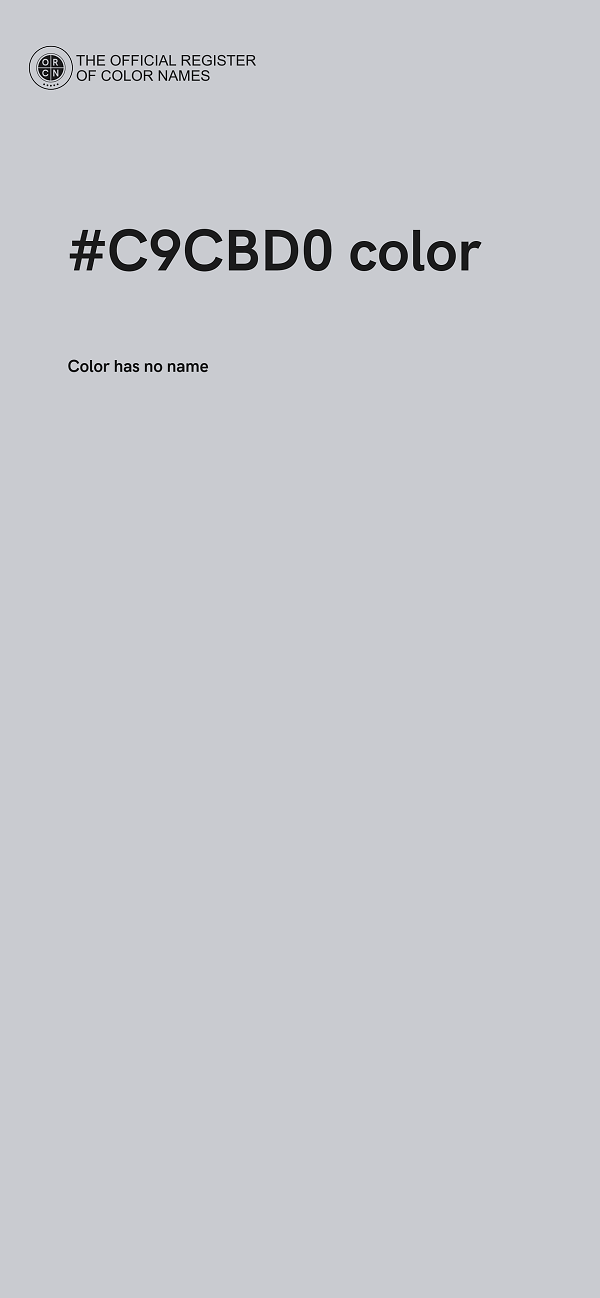 #C9CBD0 color image