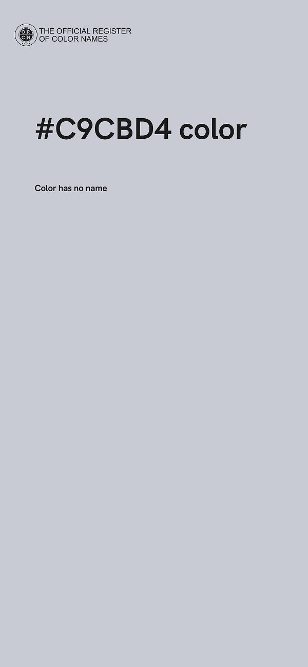 #C9CBD4 color image