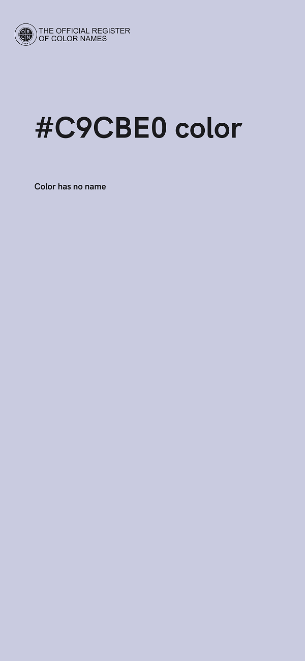 #C9CBE0 color image