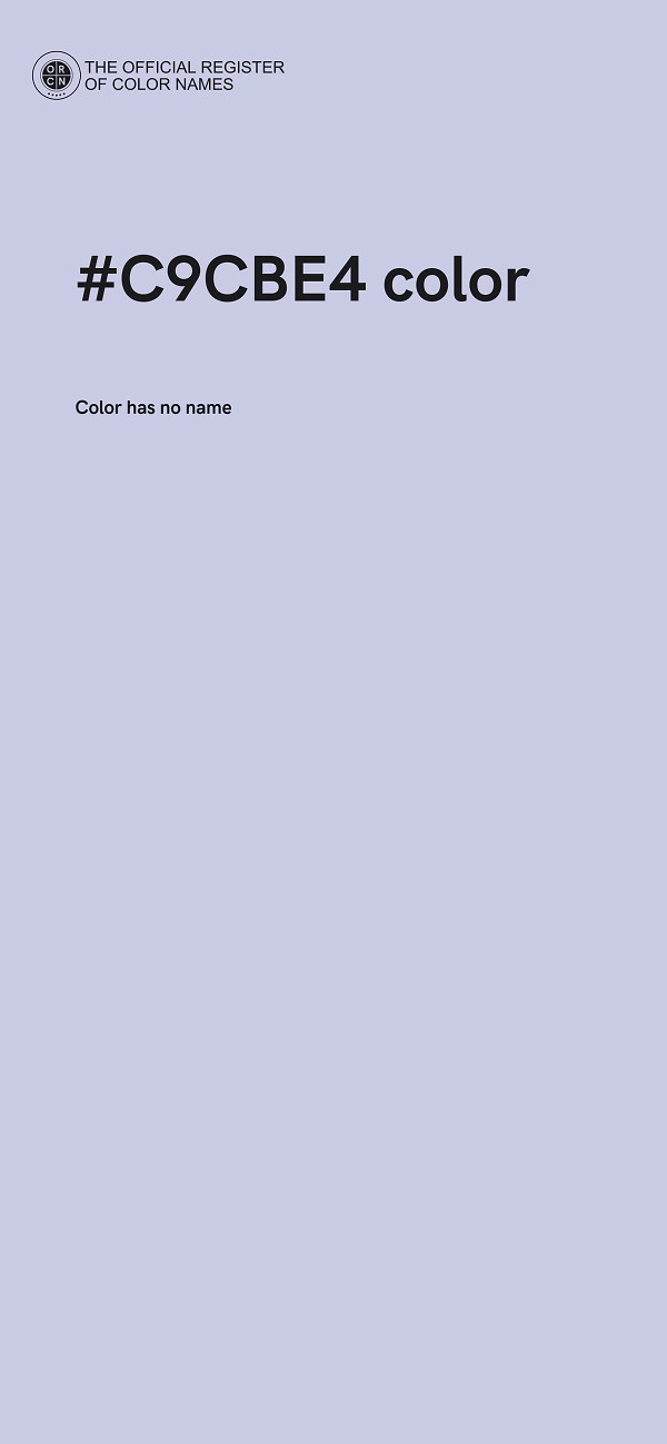 #C9CBE4 color image