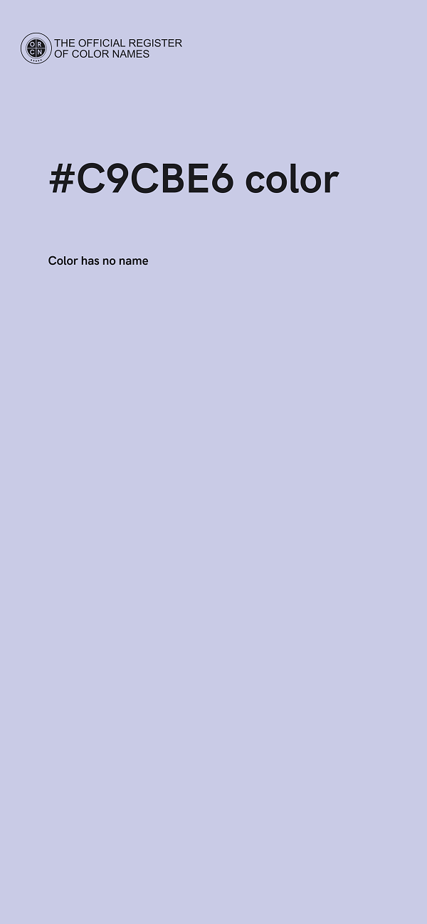 #C9CBE6 color image