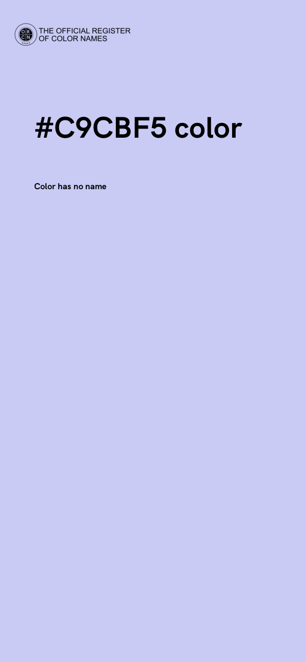 #C9CBF5 color image