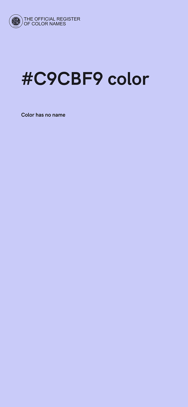 #C9CBF9 color image