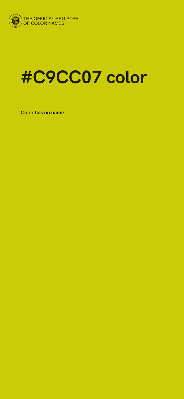 #C9CC07 color image