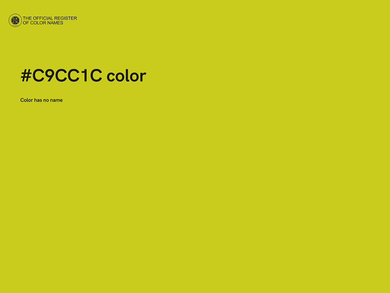#C9CC1C color image