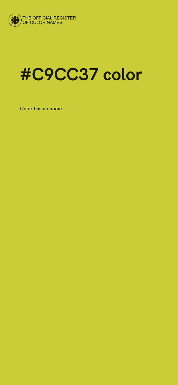#C9CC37 color image