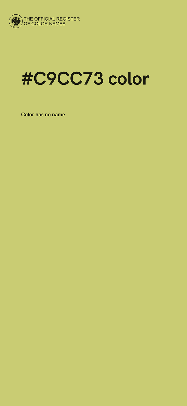#C9CC73 color image