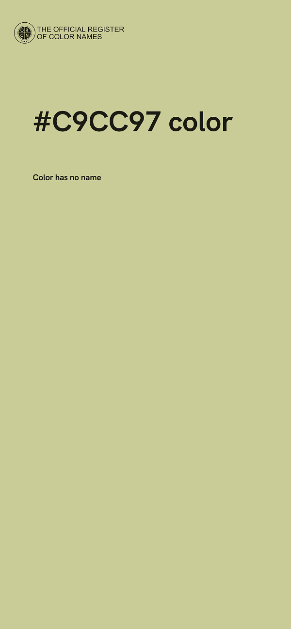 #C9CC97 color image