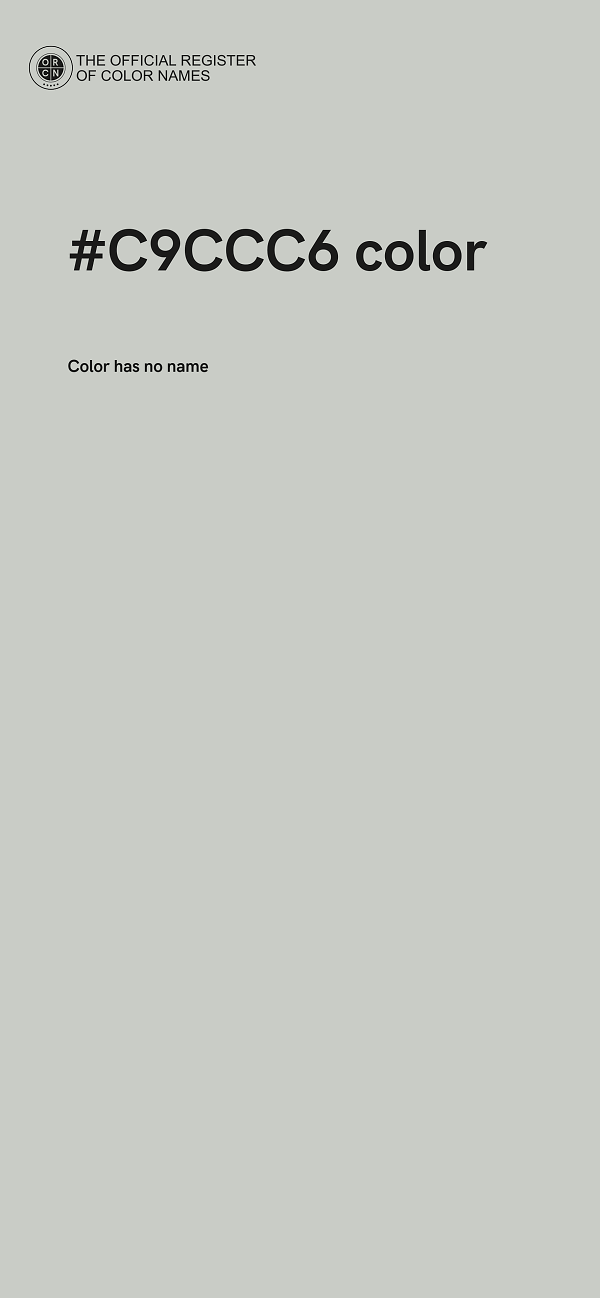 #C9CCC6 color image