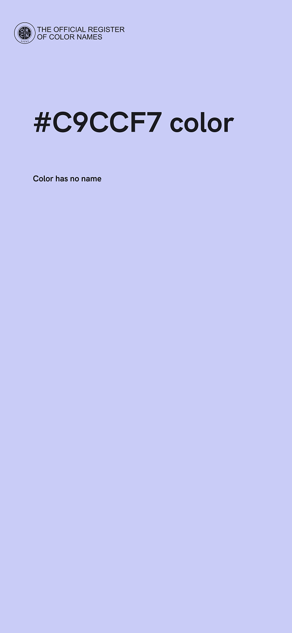 #C9CCF7 color image
