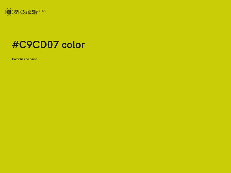 #C9CD07 color image