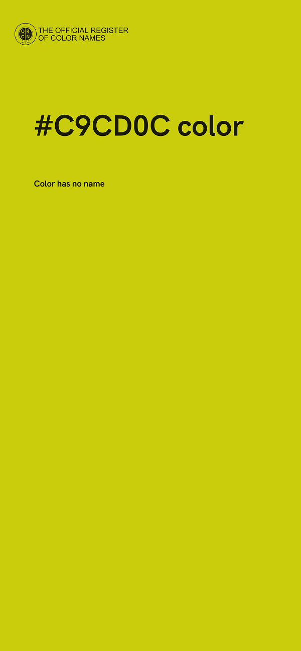 #C9CD0C color image