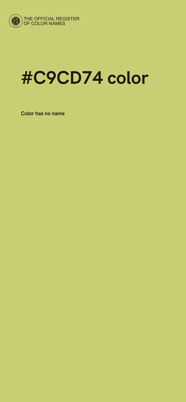 #C9CD74 color image