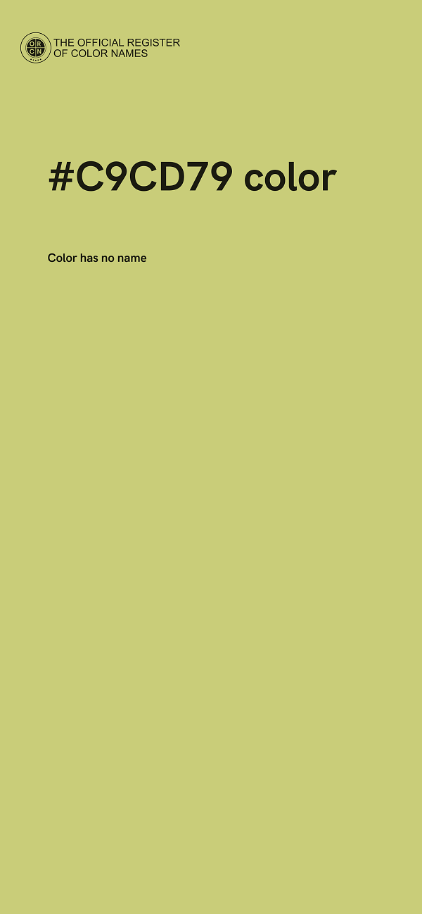 #C9CD79 color image