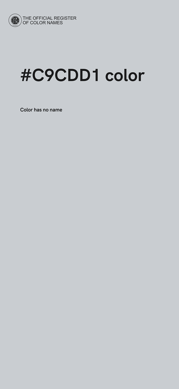 #C9CDD1 color image