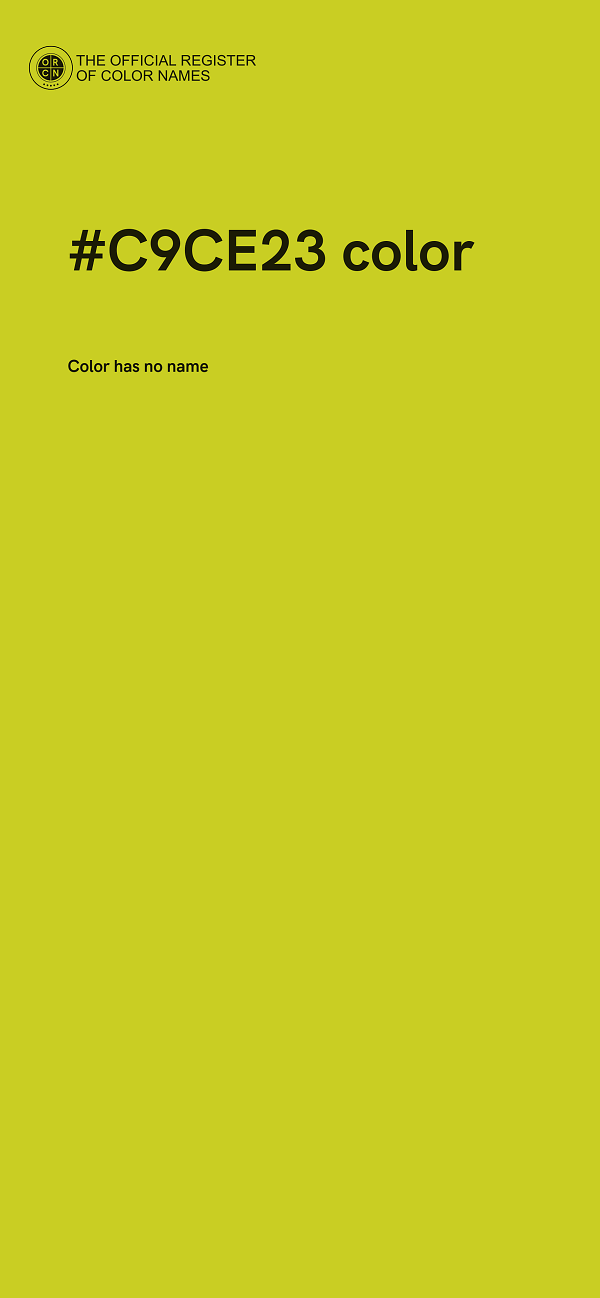 #C9CE23 color image