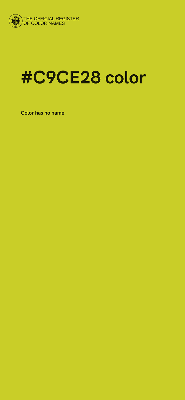 #C9CE28 color image