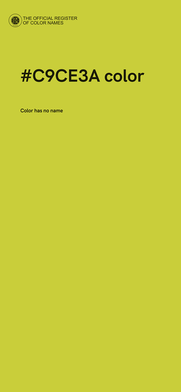 #C9CE3A color image