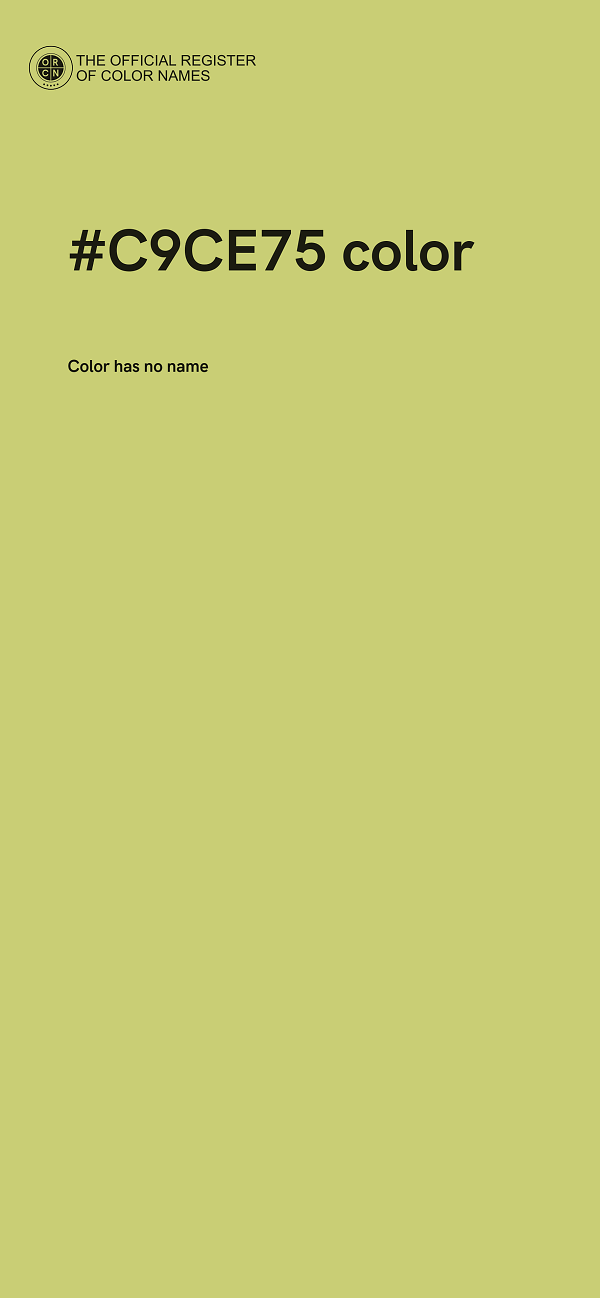 #C9CE75 color image