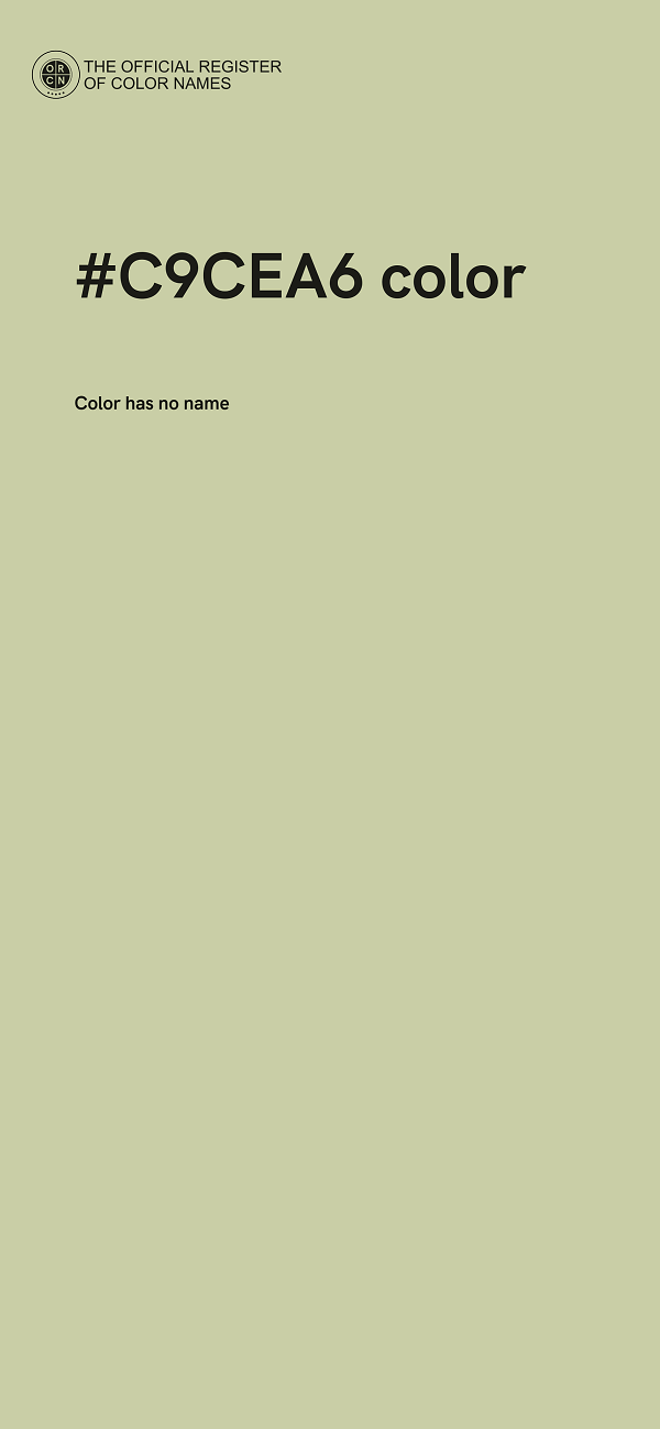 #C9CEA6 color image