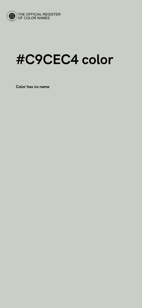 #C9CEC4 color image
