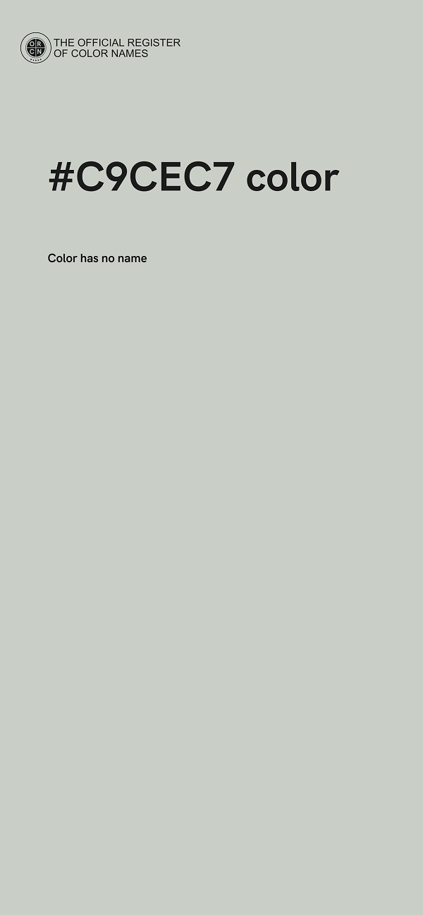 #C9CEC7 color image