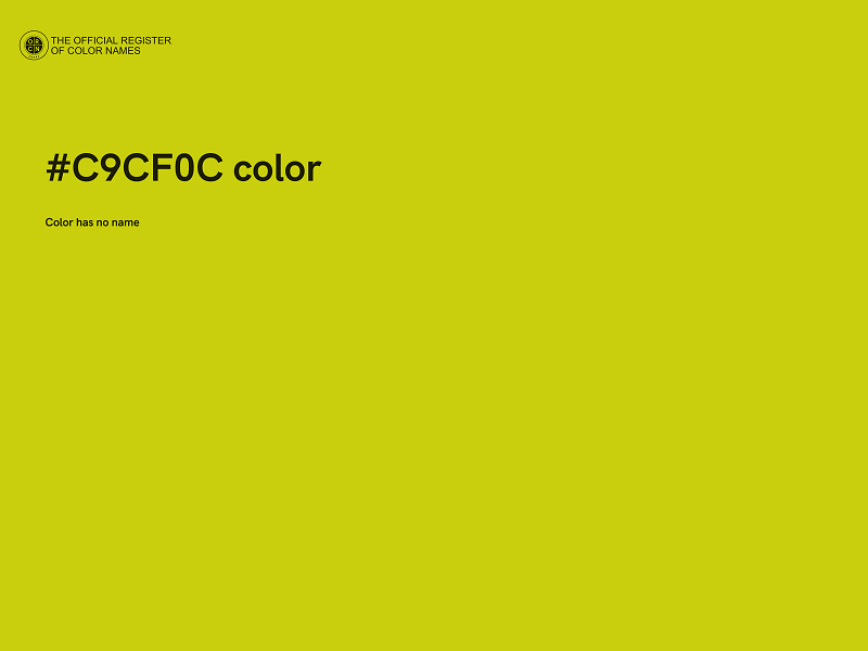 #C9CF0C color image