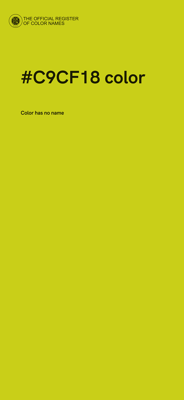 #C9CF18 color image