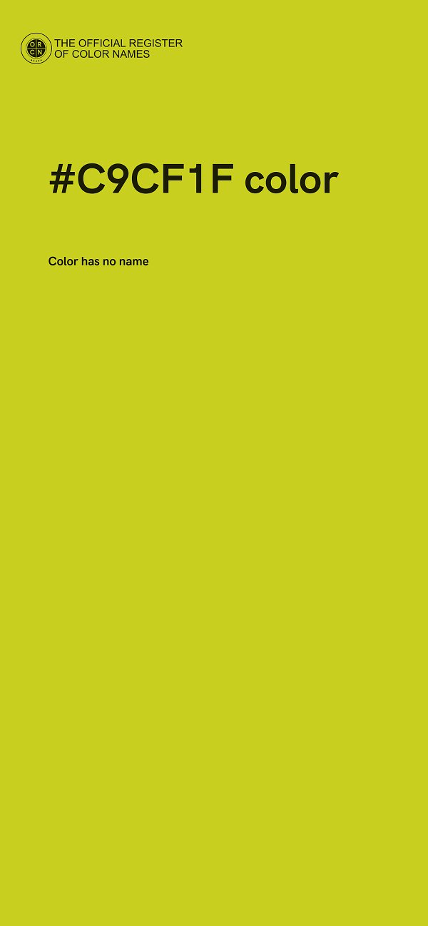 #C9CF1F color image