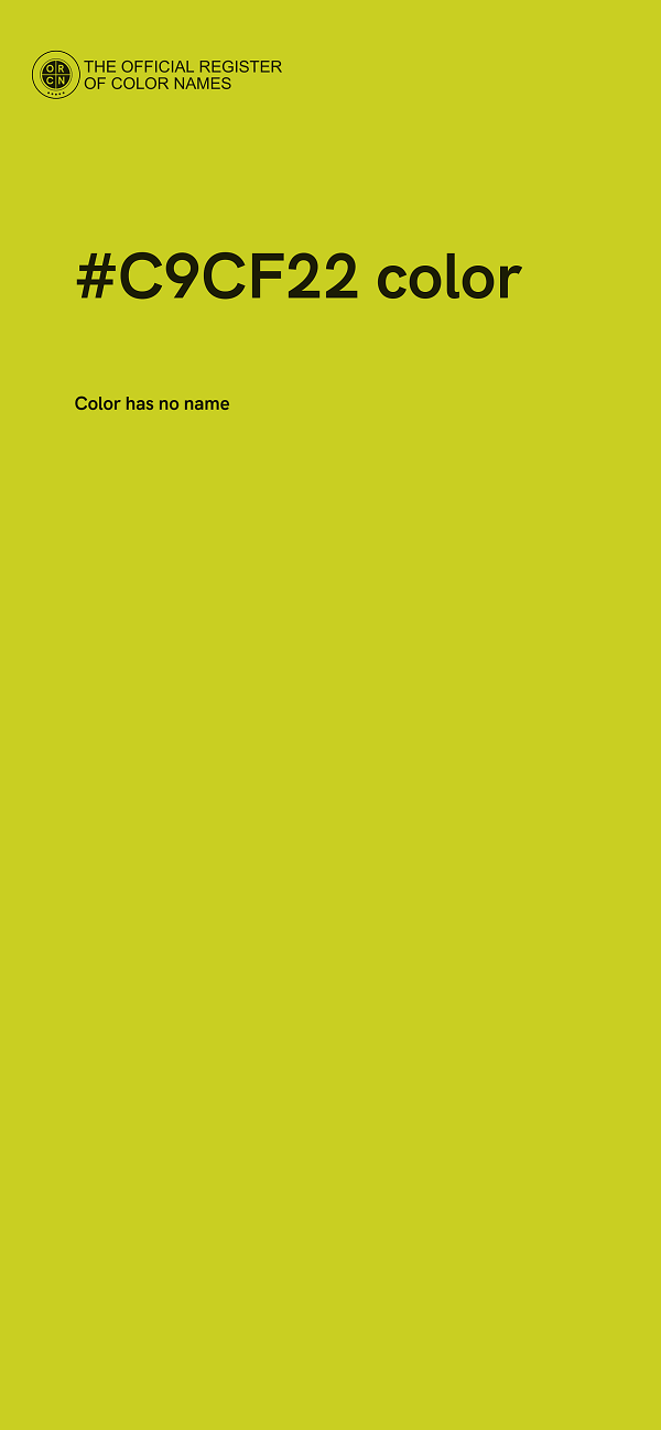 #C9CF22 color image