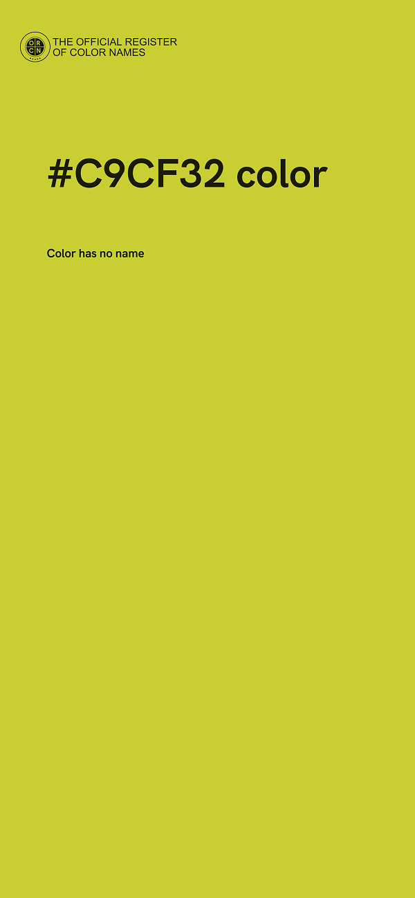 #C9CF32 color image