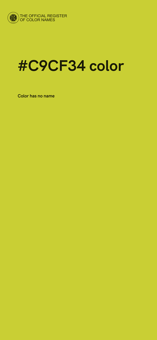 #C9CF34 color image