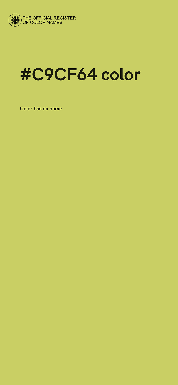 #C9CF64 color image