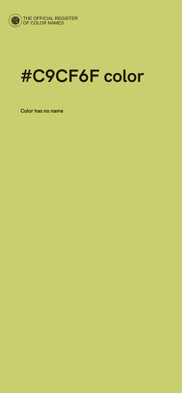 #C9CF6F color image