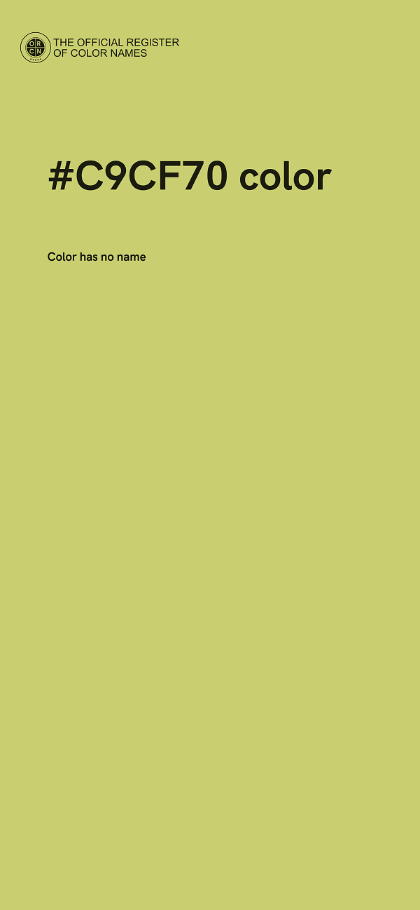 #C9CF70 color image