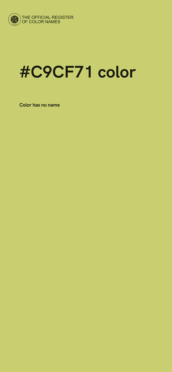 #C9CF71 color image