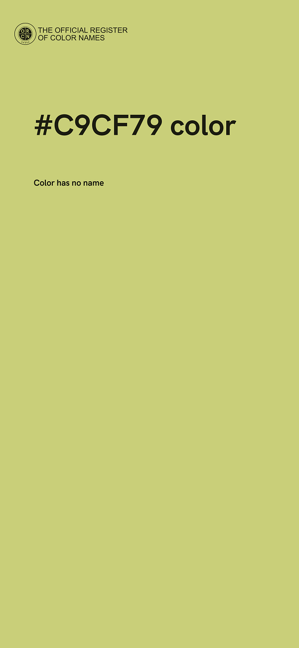 #C9CF79 color image