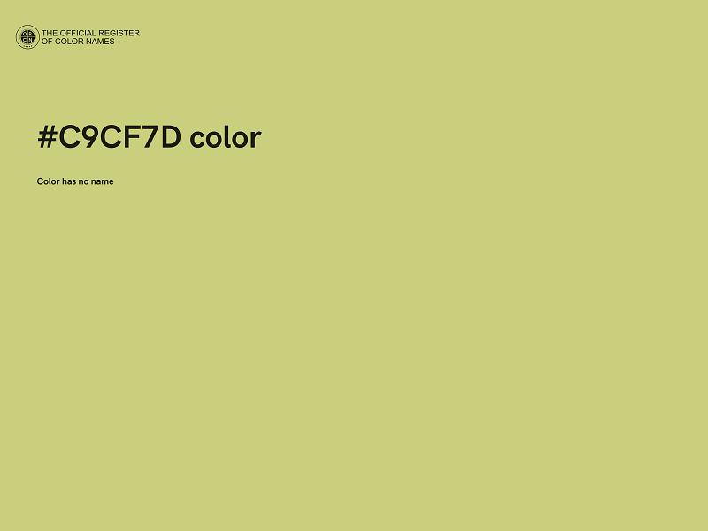 #C9CF7D color image