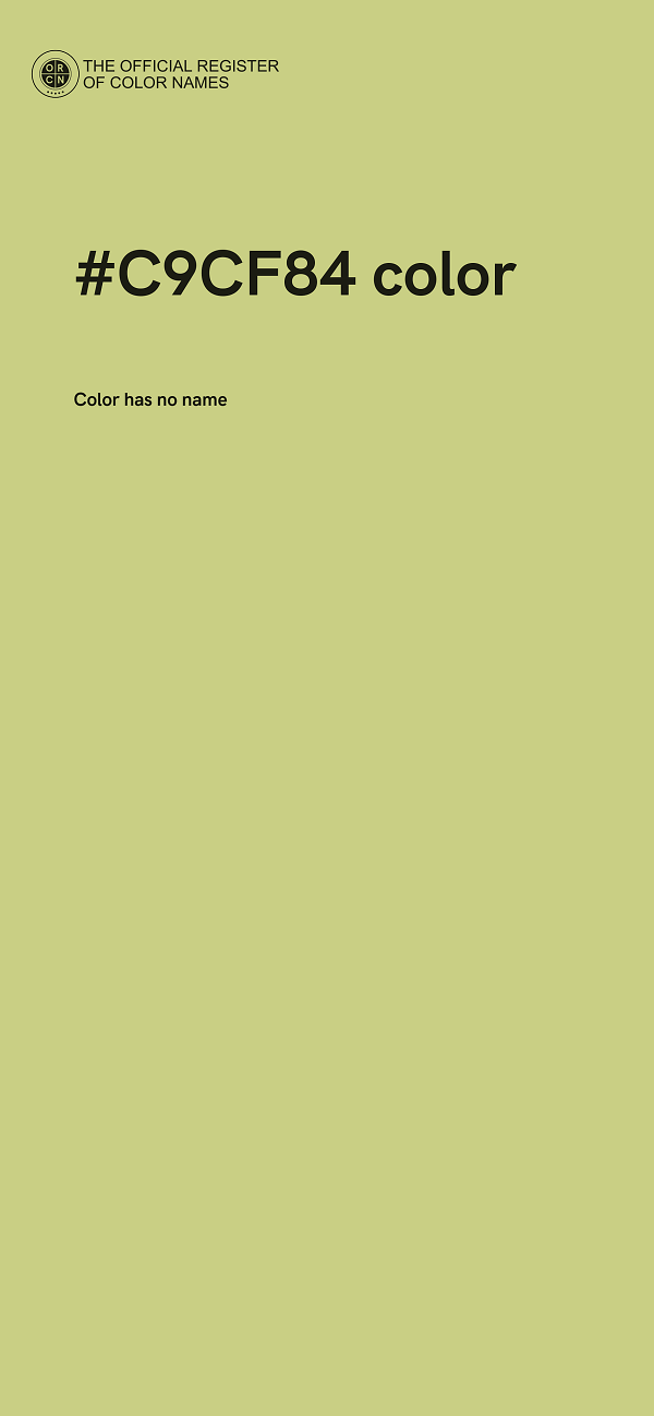 #C9CF84 color image