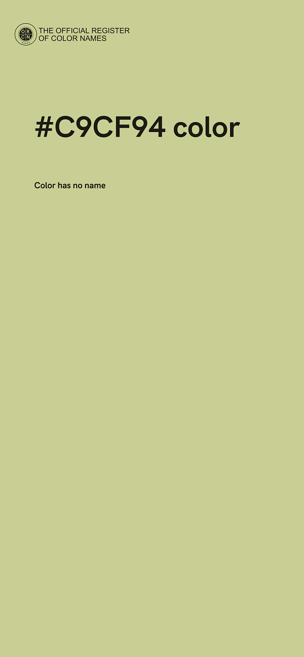 #C9CF94 color image