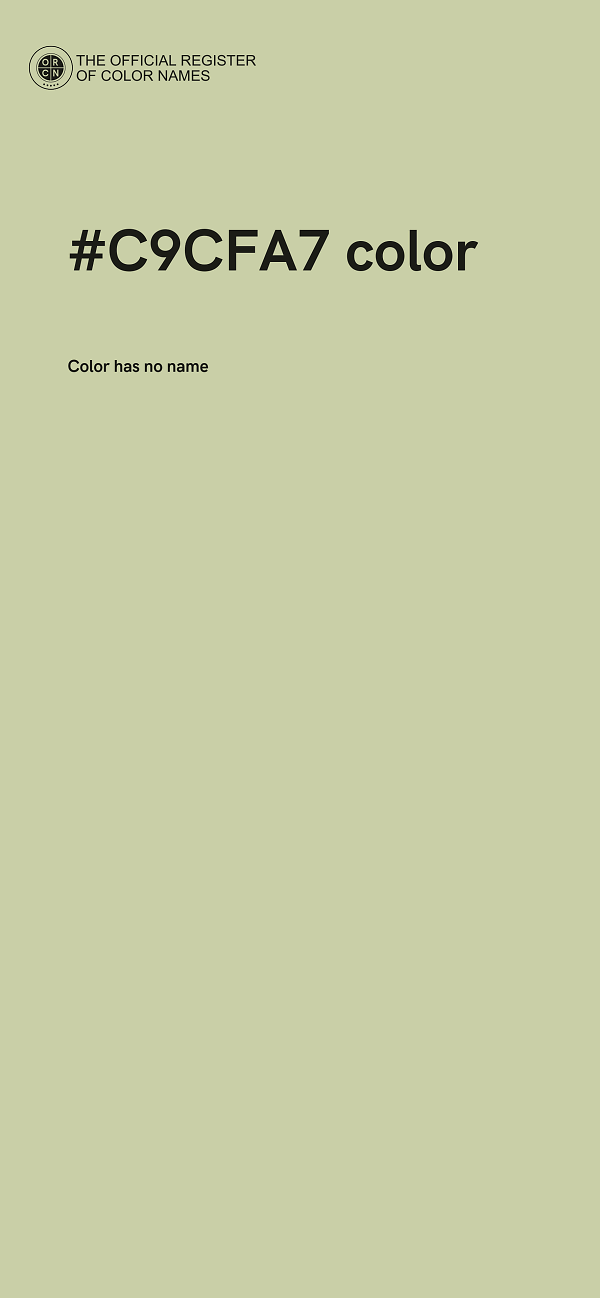 #C9CFA7 color image