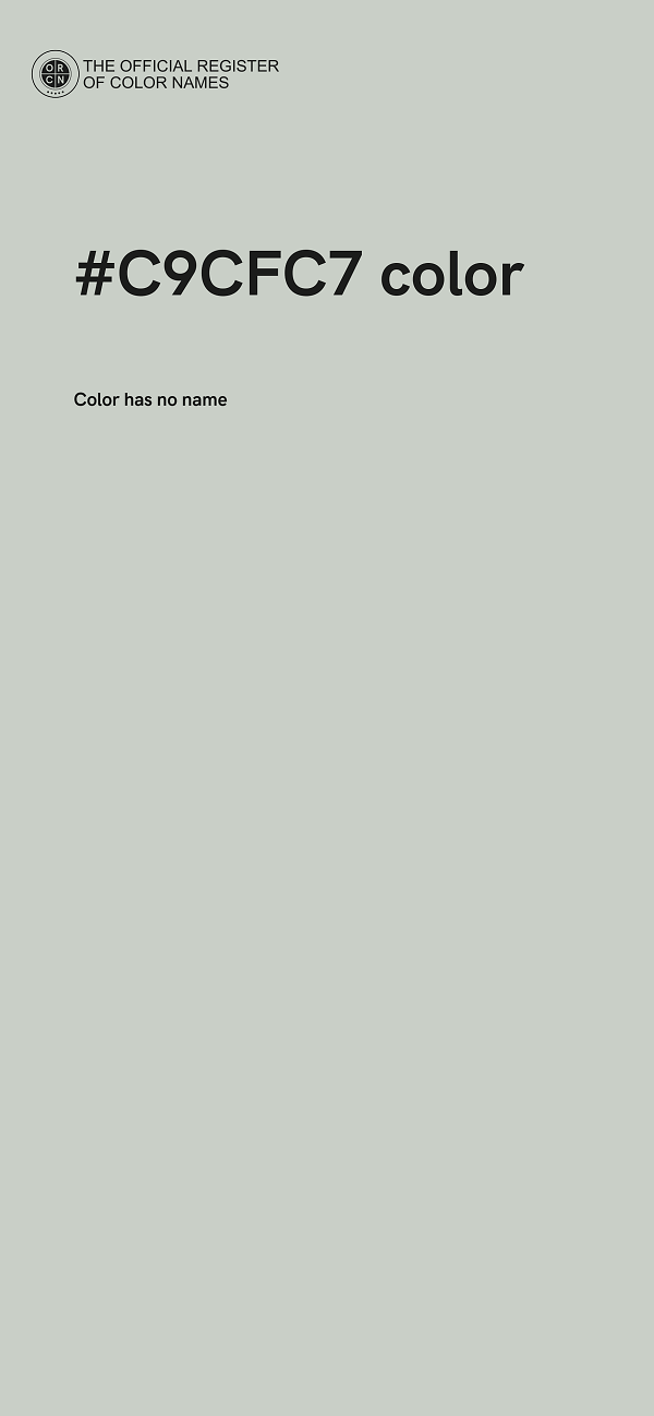 #C9CFC7 color image