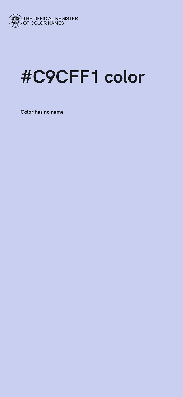 #C9CFF1 color image