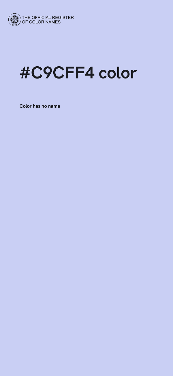 #C9CFF4 color image