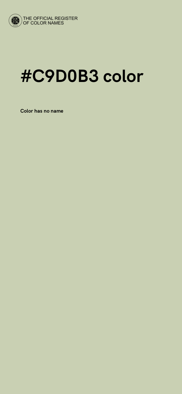 #C9D0B3 color image