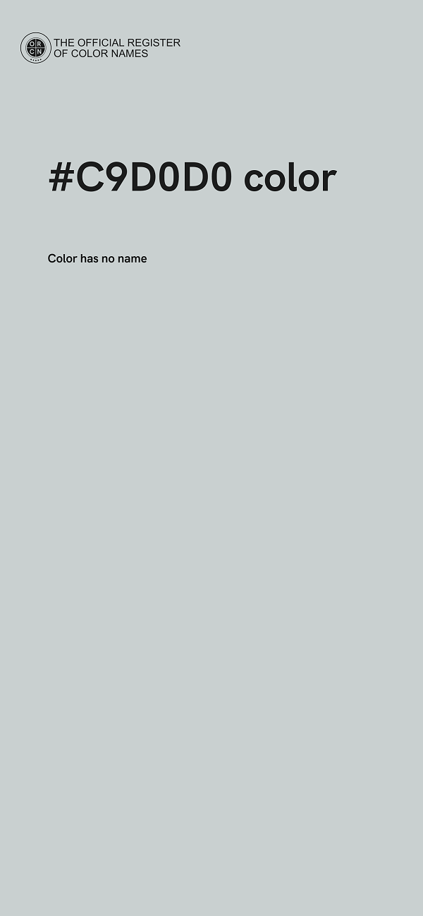 #C9D0D0 color image