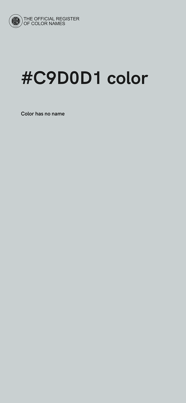 #C9D0D1 color image