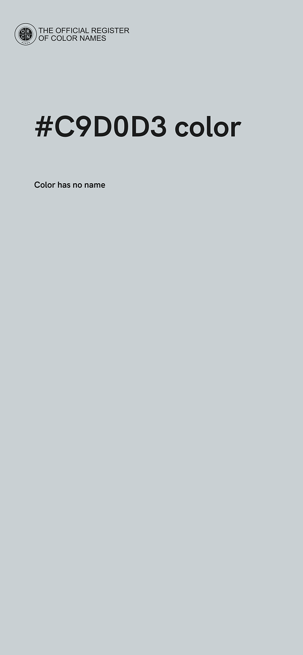 #C9D0D3 color image